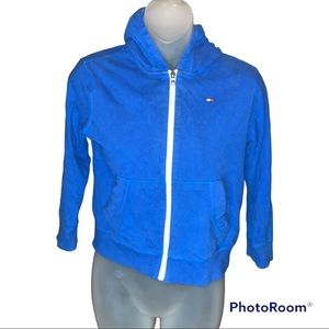 Tommy Hilfiger Kids Royal Blue Zip Up Hoodie Size 7
